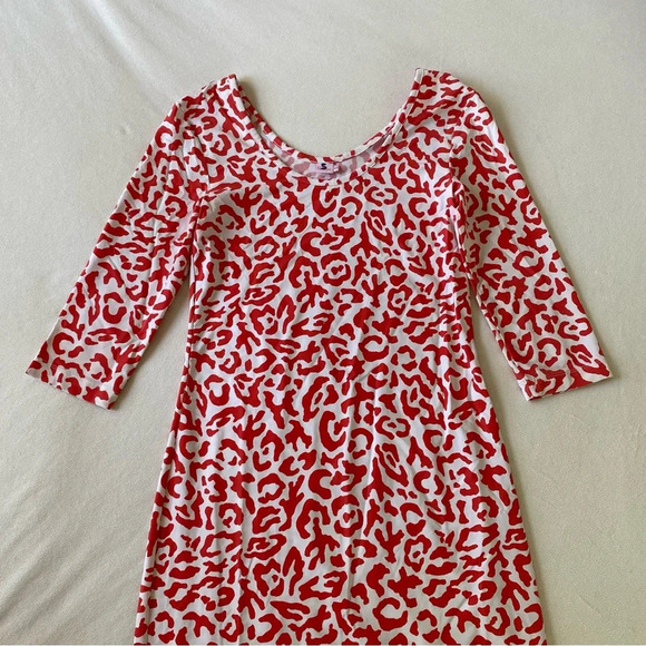 Persifor orange leopard print dress S - Picture 2 of 4